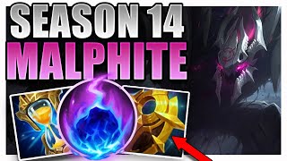 SEASON 14 MALPHITE SUPPORT GAMEPLAY GUIDE [upl. by Saitam]