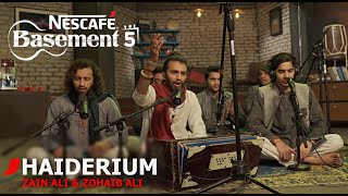 HAIDERIUM  Zain Ali amp Zohaib Ali  NESCAFÉ Basement Season 5  New Qawwali 2019 [upl. by Airdna]