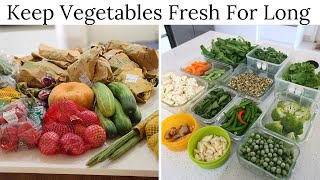 How To Keep Vegetables Fresh For Long  Vegetable Storage Tips [upl. by Gibbons242]