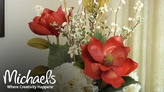 DIY Beginners Guide to Floral Arrangements  Floral Design  Michaels [upl. by Tomaso]