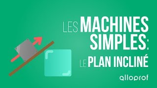 Les machines simples  le plan incliné  Sciences  Alloprof [upl. by Teufert913]