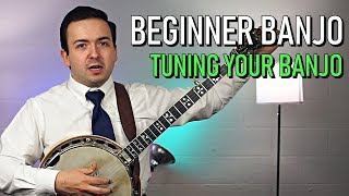 Beginner Banjo  How To Tune Your Banjo [upl. by Rot]