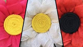 Daisy Wreath Tutorial  Julies Wreath Boutique [upl. by Anattar]