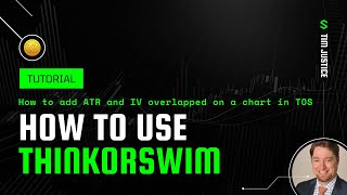 Thinkorswim TOS Tutorial How to add ATR and Implied Volatility overlapped on a chart in TOS [upl. by Maridel376]