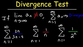 Divergence Test For Series  Calculus 2 [upl. by Fox]