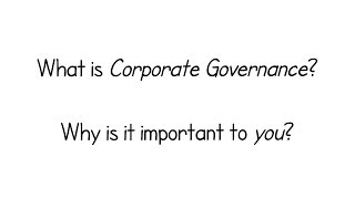 What is Corporate Governance [upl. by Attiuqal]