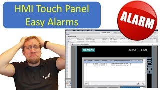 TIA Portal HMI Easy Alarms [upl. by Aklam558]