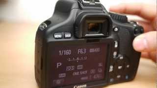 Canon 550D basic operation Beginners guide to the mode dial [upl. by Atimed]