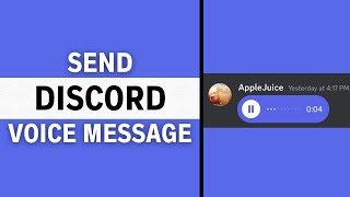 How to Send Voice Messages on Discord on PC FULL GUIDE [upl. by Weathers]