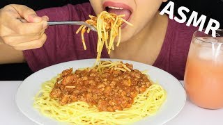 ASMR SPAGHETTI and MEAT SAUCE Eating Sounds HUNGRY CAKES [upl. by Nho]