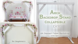 Arch Backdrop Stand DIY  Party Decor [upl. by Beaston]