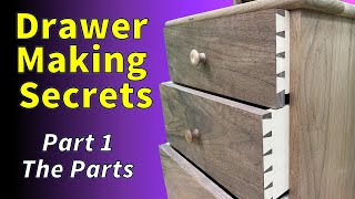 Drawer Making  The Right Way Parts [upl. by Wilonah871]