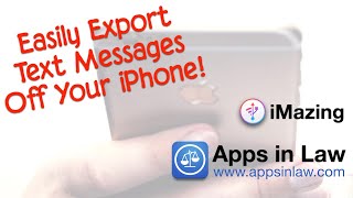 iMazing – The Amazingly Easy Way To Export Text Messages Off Your iPhone  Backup amp File Transfer [upl. by Annoek]