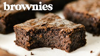 The Perfect BROWNIE  How to Make FUDGY CracklyTop Brownies [upl. by Hyde497]