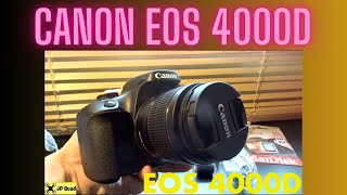 The Canon EOS 4000D DSLR Unboxing Video [upl. by Naillil]