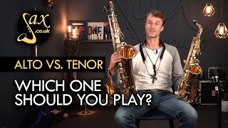 Alto Saxophone Vs Tenor Saxophone [upl. by Luz687]