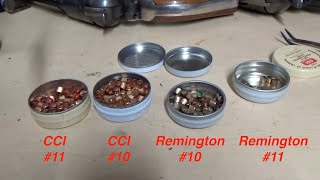 Percussion Cap Sizes  how they fit on Pietta Uberti and Colt Revolvers [upl. by Lynnelle]