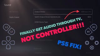 How to Get PS5 Voice Chat Through TV NOT Controller SPLITSCREEN FIX [upl. by Chung]