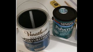 Rustic Channel Polyurethane review Minwax VS Varathane [upl. by Chic809]