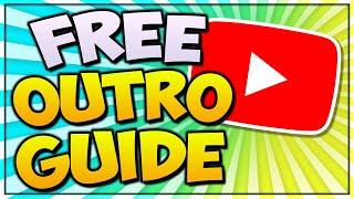 Make A FREE Outro For YouTube Videos WORKS 2022 🎨 YOUTUBE ENDSCREEN TEMPLATE [upl. by Nohsauq]