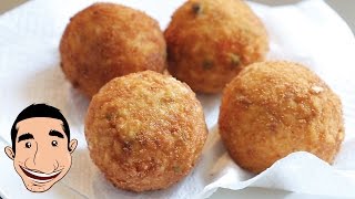 Sicilian Arancini  Homemade Italian Rice Balls Recipe  Italian Street Food [upl. by Alfons510]