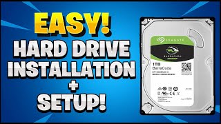 Internal Hard Drive Installation  Set Up Easy [upl. by Nyleahs]