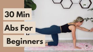 30 Minute Beginner friendly CORE WORKOUT AtHome No Equipment [upl. by Harbed]