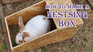 Making Rabbit Nesting Boxes [upl. by Ellemac]