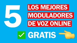 🥇 5 MEJORES MODULADOR DE VOZ ONLINE GRATIS 2021  CAMBIA VOZ ONLINE SIN DESCARGAR NADA FUNCIONA 😲 [upl. by Brawner]