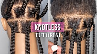 DETAILED Knotless Braid Tutorial  Beginner Friendly [upl. by Llednew]