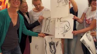 A view inside a lifedrawing event for Hen parties by Fun Life Draw  Penelope Richardson [upl. by Laurent540]