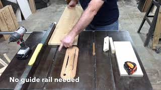 How to Make an Extremely Simple Tapering Jig [upl. by Lehmann687]