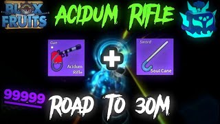 Acidum Rifle  Soul Cane Rework  Update 20  Blox Fruits [upl. by Adnarim]