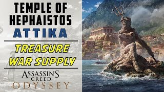 Temple of Hephaistos Attika  Loot amp War Supply Location  ASSASSINS CREED ODYSSEY [upl. by Ankeny991]