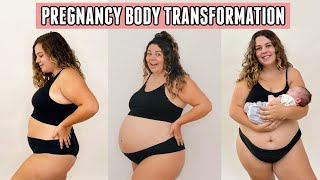 My 9 Month Body Transformation Through Pregnancy [upl. by Levram]