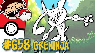 How to Draw 658 GRENINJA  Narrated Easy StepbyStep Tutorial  Pokemon Drawing Project [upl. by Goldwin]