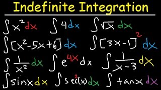 Indefinite Integral  Basic Integration Rules Problems Formulas Trig Functions Calculus [upl. by Lietman]