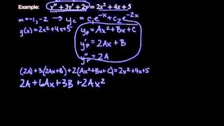 Method of Undetermined Coefficients  NonHomogeneous Differential Equations [upl. by Rolyks266]