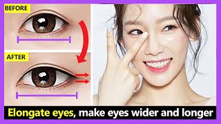 5 Exercises Elongate the outer corner eyes How to make your eyes wider and longer naturally [upl. by Ogata174]