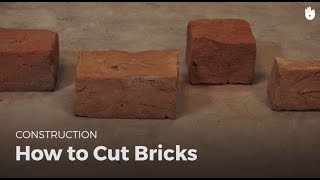 How to Cut Bricks  Masonry [upl. by Onurb]