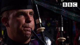 The Massed Pipes and Drums  Edinburgh Military Tattoo  BBC [upl. by Brunell]