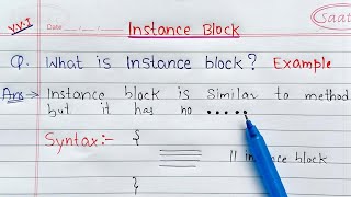 instance block in java  Learn Coding [upl. by Ttam]