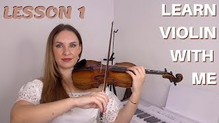 Learn To Play Violin  LESSON 1  How to hold the violin amp bow [upl. by Saundra]