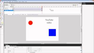 Macromedia flash 8  moving and rotating objects  part 3 [upl. by Circosta]