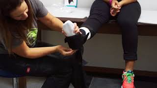 How to apply an ankle brace [upl. by Reagen]