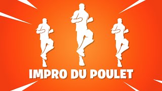 FORTNITE EMOTE quotIMPRO DU POULETquot 10 MINUTES FORTNITE quotCHICKEN WING ITquot EMOTE 10 MIN TIK TOK [upl. by Kellsie]