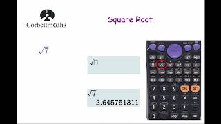 Square Root  Corbettmaths [upl. by Larner]