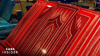 How LowRider Graphics Are Painted On Cars  Insider Cars [upl. by Neale]