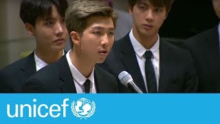 BTS speech at the United Nations  UNICEF [upl. by Ilrac583]