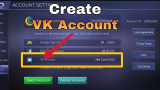 How to create VK Account in Mobile Legends [upl. by Arraes]